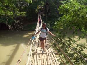Hanging Bamboo Bridge